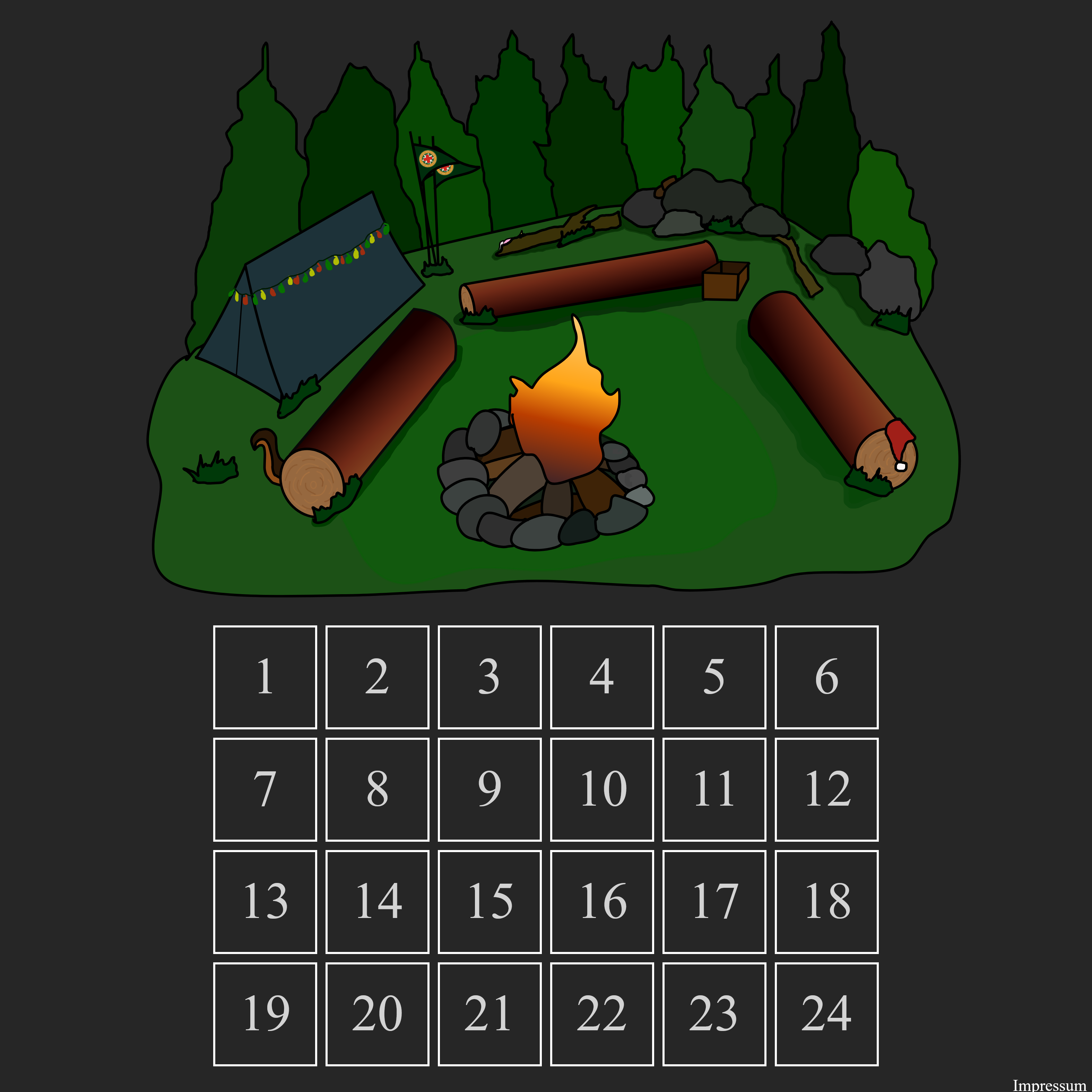 Startbildschirm Adventskalender